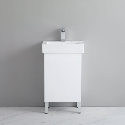 Polyurethane PVC Slim Floor Vanity 500*325*850mm