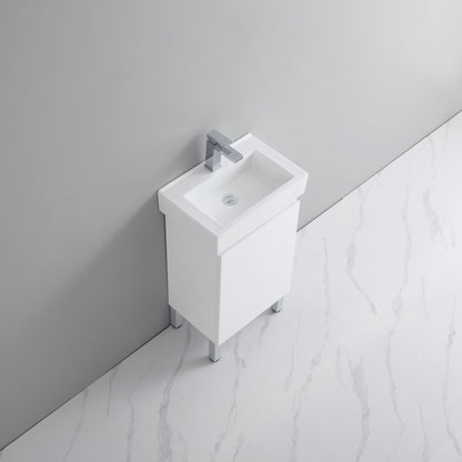 Polyurethane PVC Slim Floor Vanity 500*325*850mm