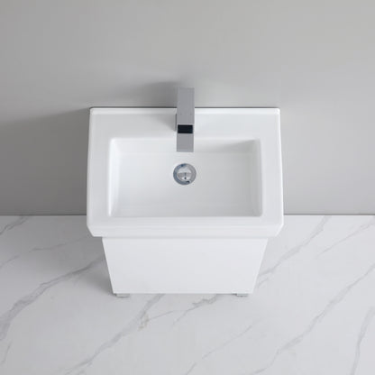 Polyurethane PVC Slim Floor Vanity 500*325*850mm