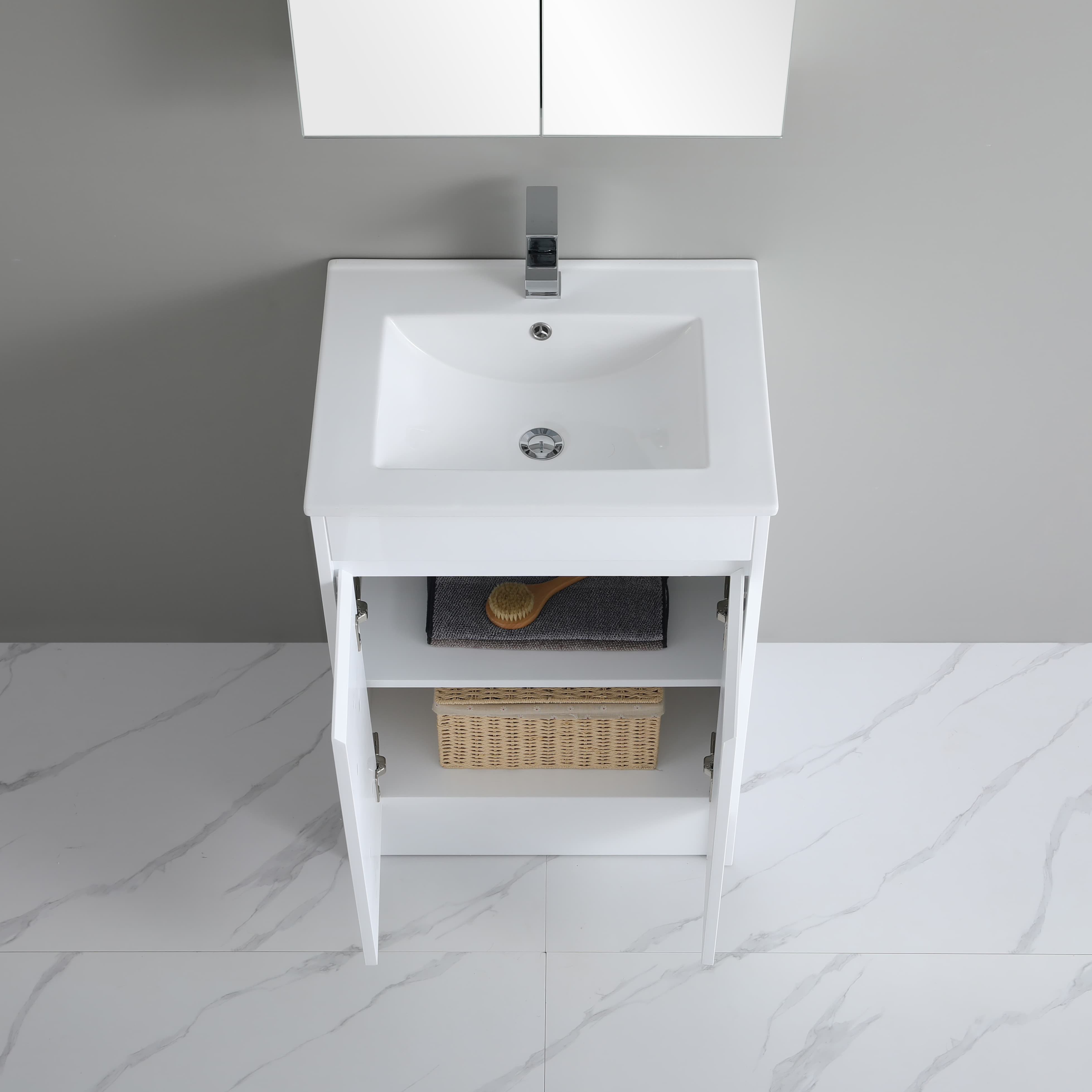 Polar PVC Wall-Mounted  Vanity 600*370*880mm