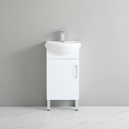 Polyurethane MDF Slim Floor Vanity 450*360*870mm