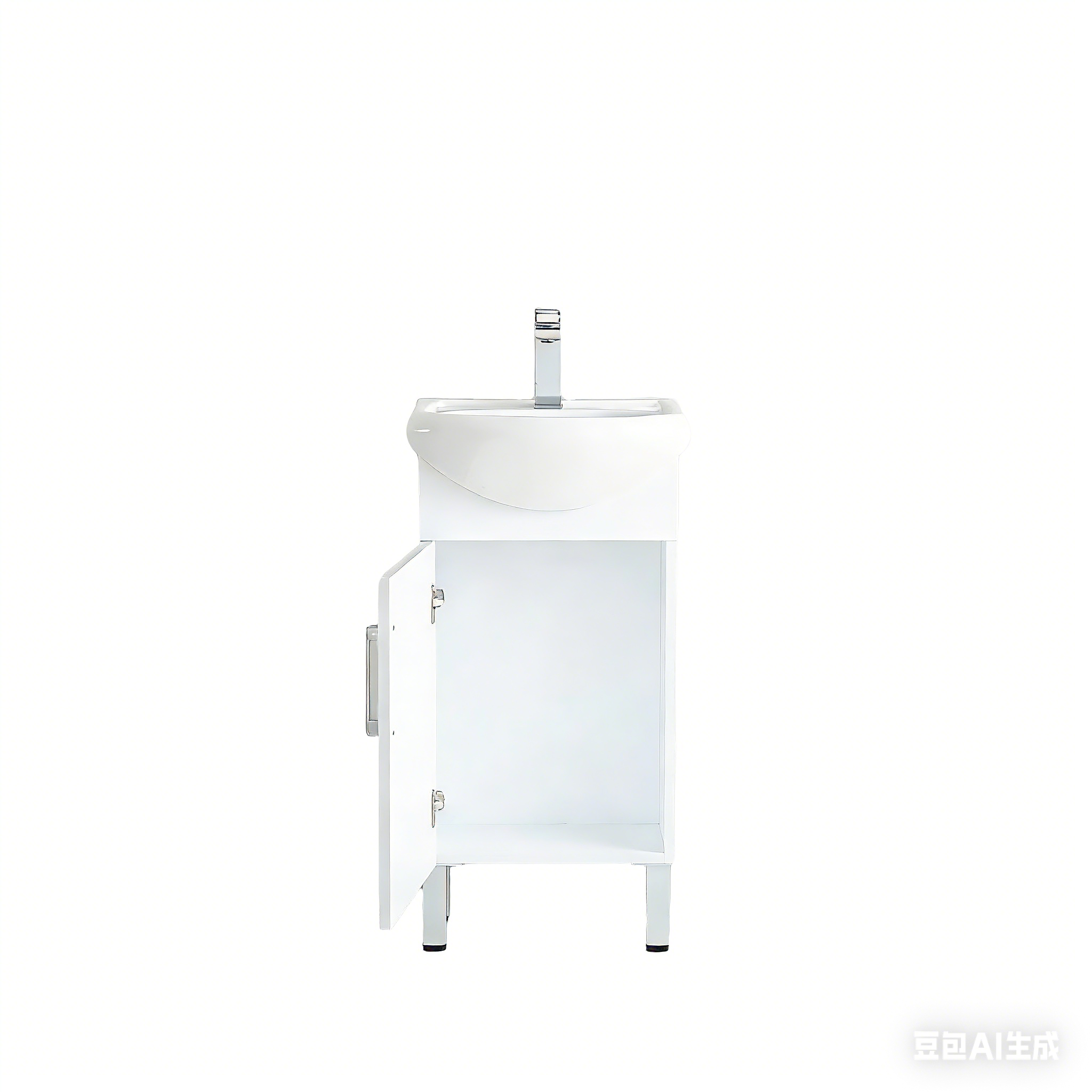 Polyurethane MDF Slim Floor Vanity 450*360*870mm