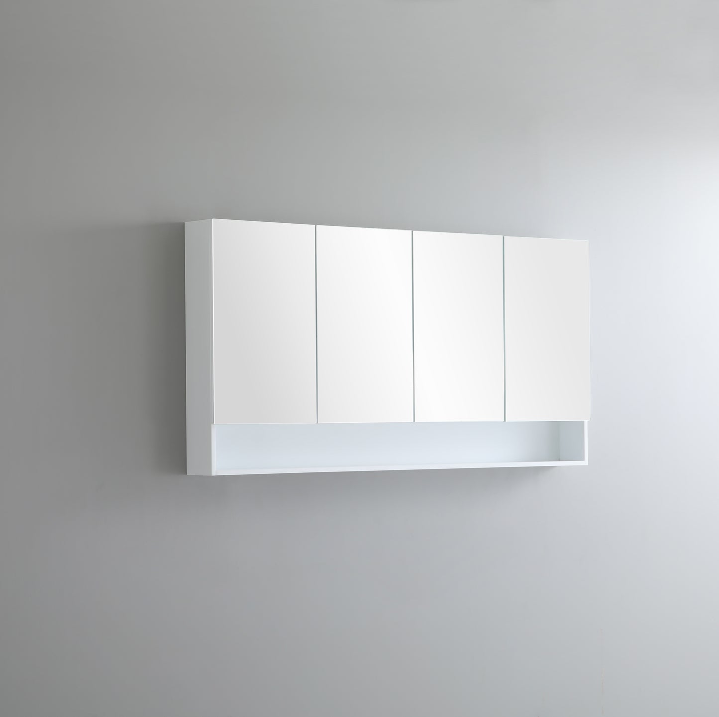 Matte White Fremantle Mirror Shaving Cabinet 600-1480mm FMWSV600/750/900/1200/1500