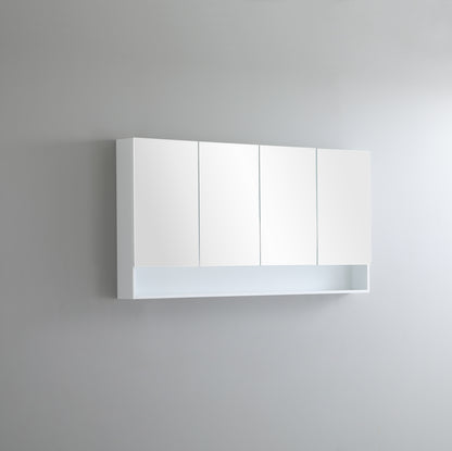 Matte White Fremantle Mirror Shaving Cabinet 600-1480mm FMWSV600/750/900/1200/1500
