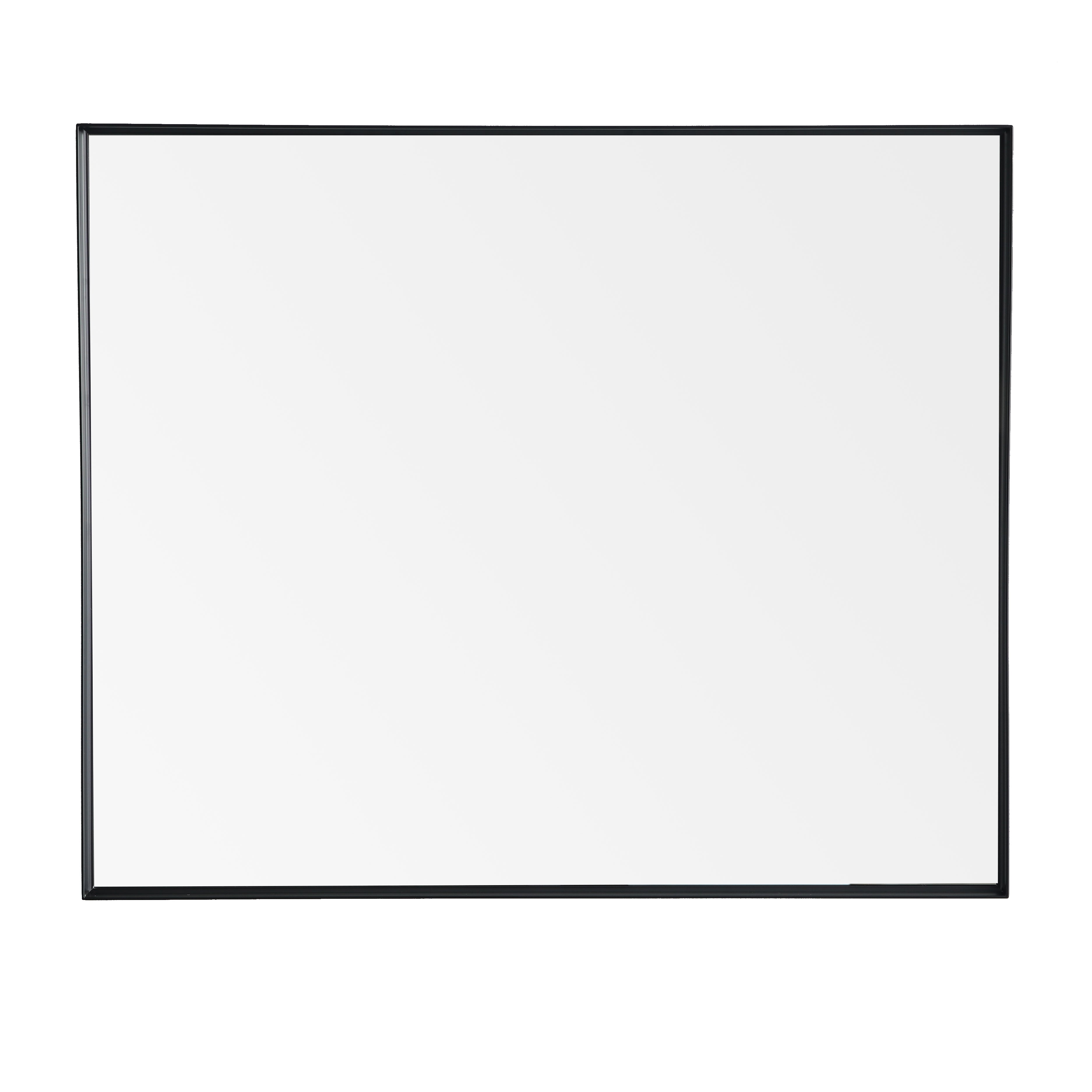 Matte Black Aluminum Framed Bathroom Mirror – 450-1200mm Wall Mounted