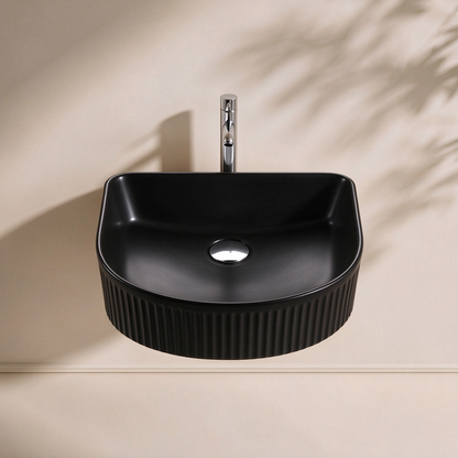 Floe Ribbed Arch Console Basin 415*365*120mm LH-BS08-410GW/MW/MB