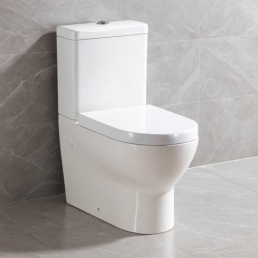 665*375*810mm Back to Wall Box Rim Toilet Suite LUX014 Trap Included
