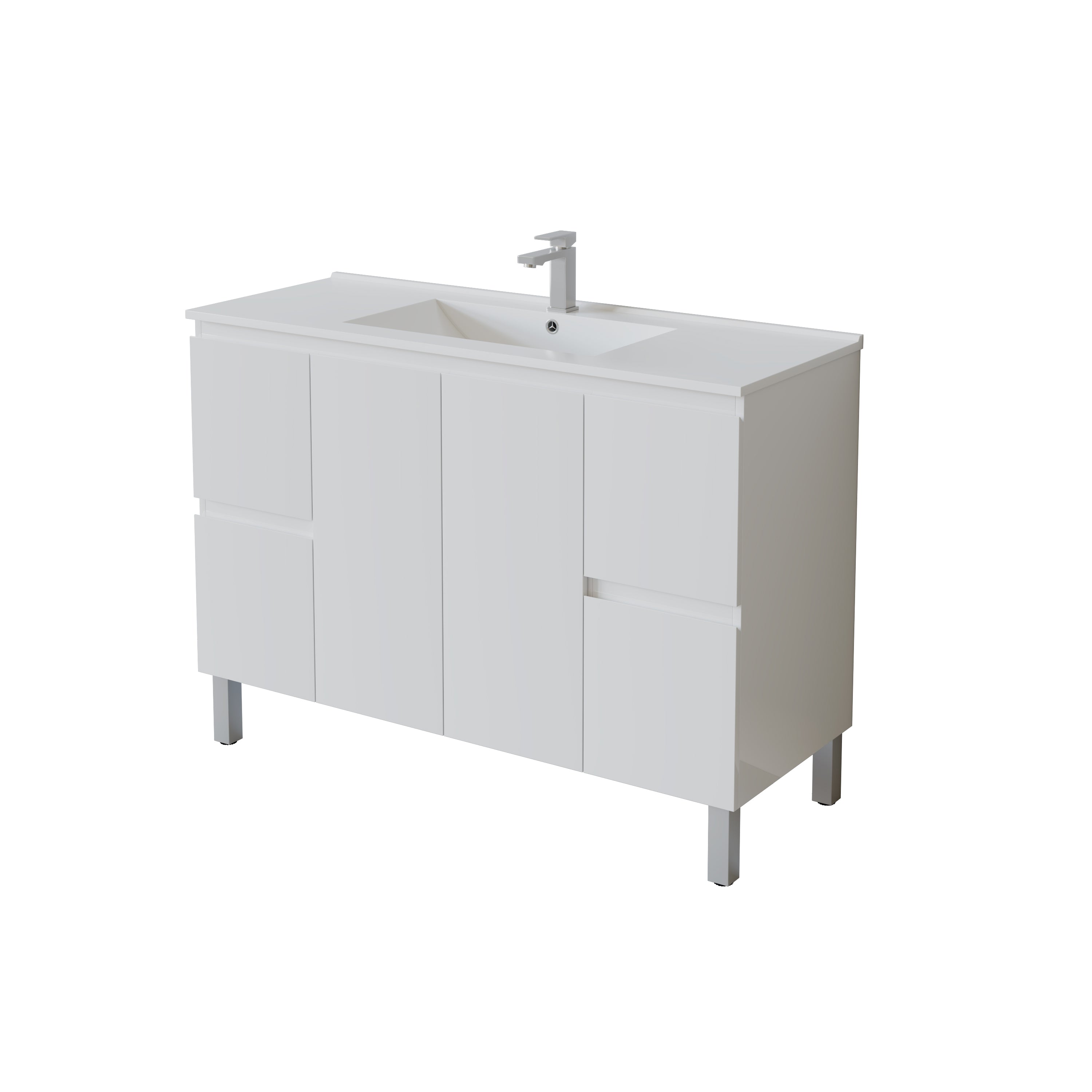 Bathroom Freestanding Vanity with Legs 1200*460*880mm(Single Bow)