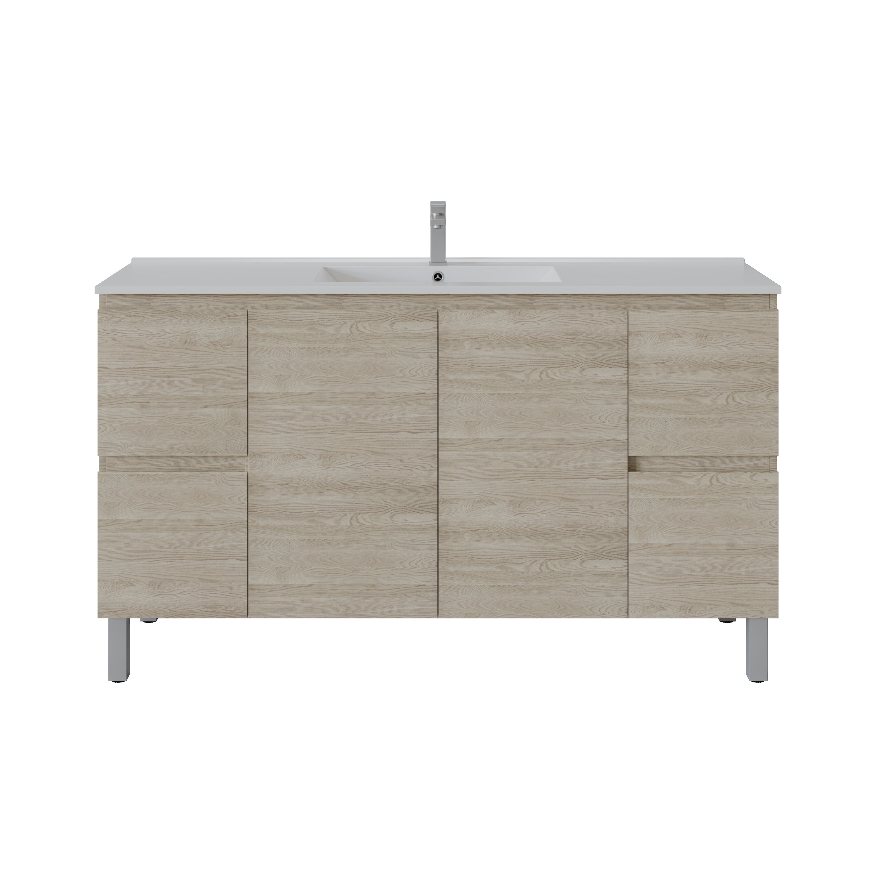Bathroom Vanity White PVC Polyurethane 1200/1500mm
