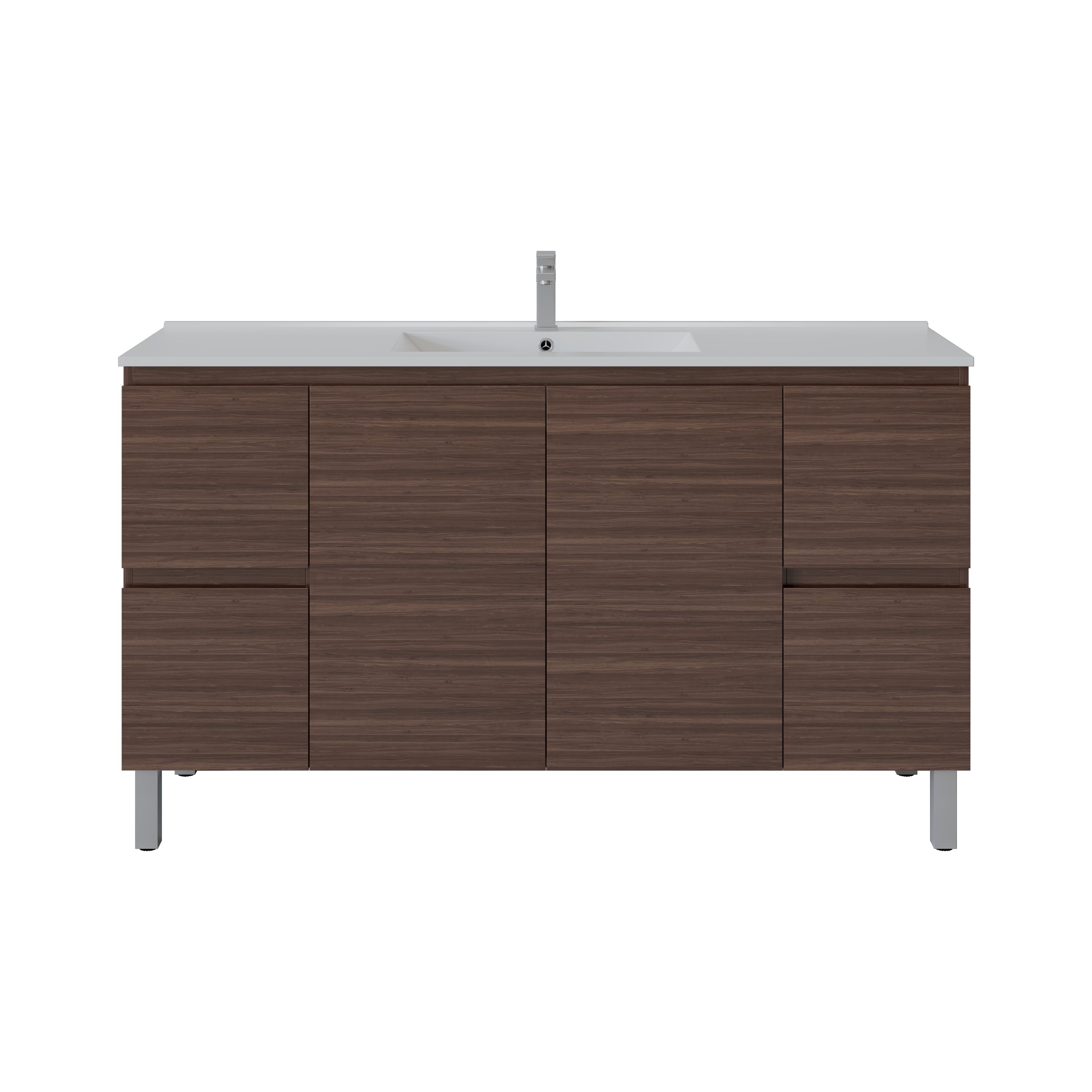 Bathroom Vanity White PVC Polyurethane 1200/1500mm