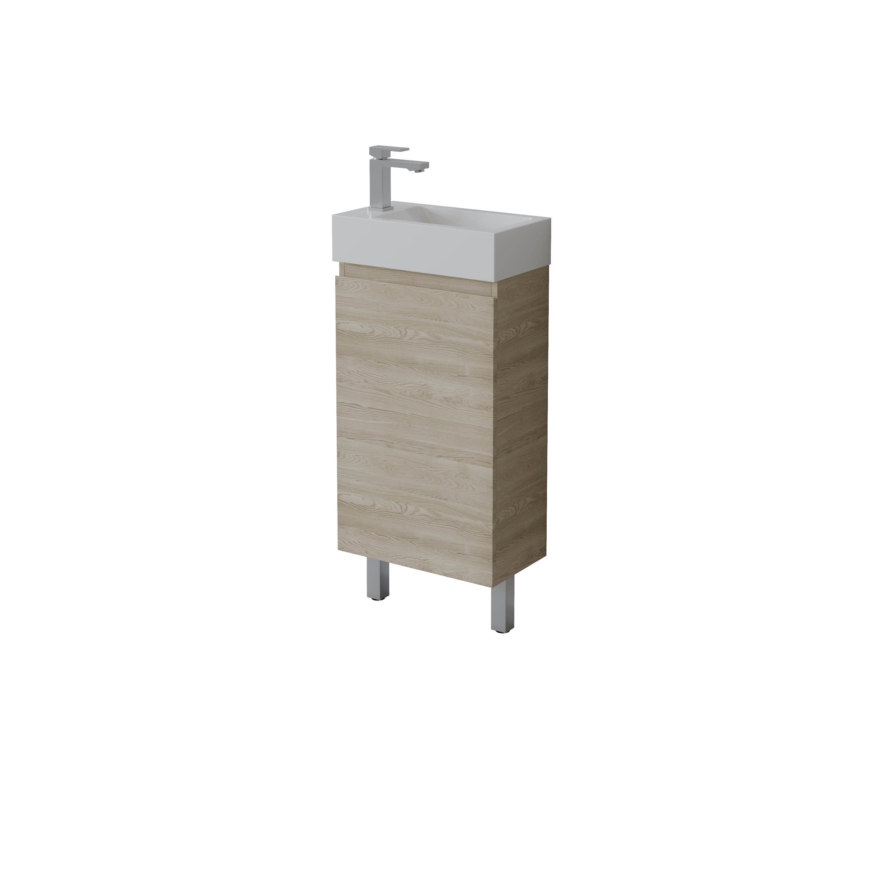 Slim Freestanding Vanity with Legs 440*245*860mm