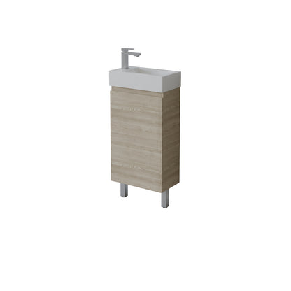 Slim Freestanding Vanity with Legs 440*245*860mm