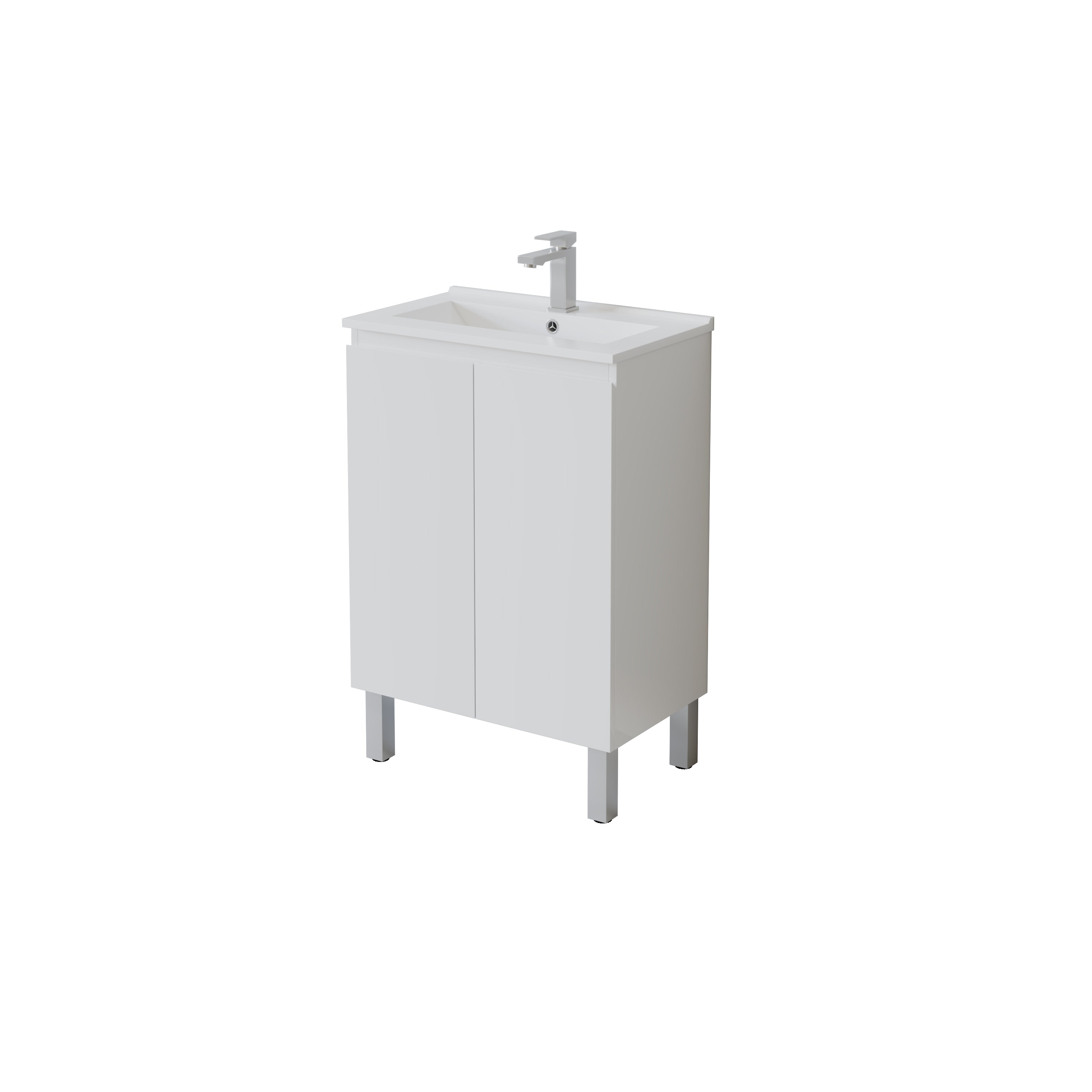 Slim Freestanding Vanity with Legs 600*360*860mm