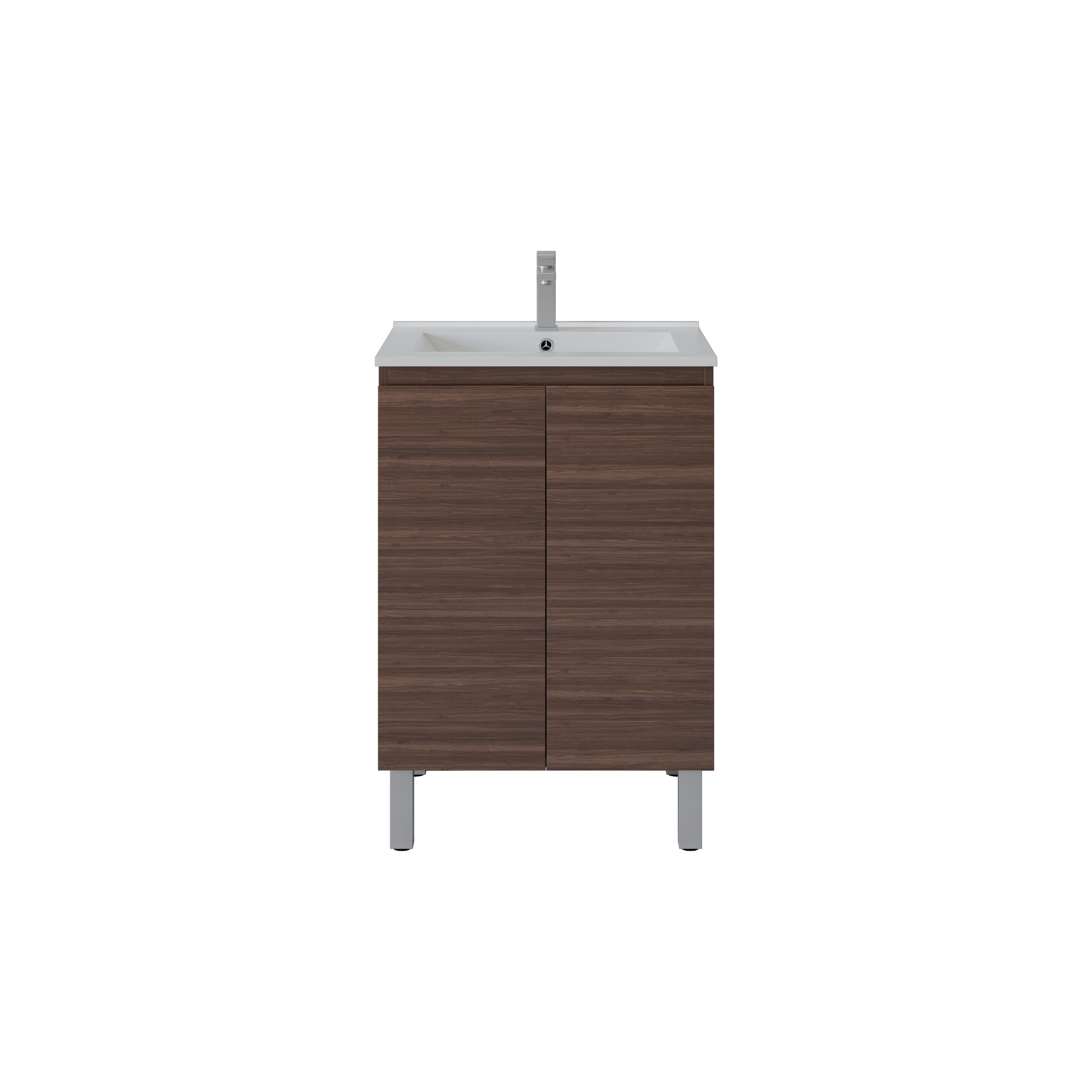 Bathroom Vanity White PVC Polyurethane 600*460*880mm