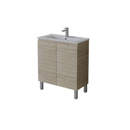 Slim Freestanding Vanity with Legs 750*360*860mm(Double-Door)