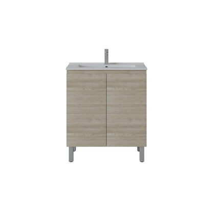 Slim Freestanding Vanity with Legs 750*360*860mm(Double-Door)