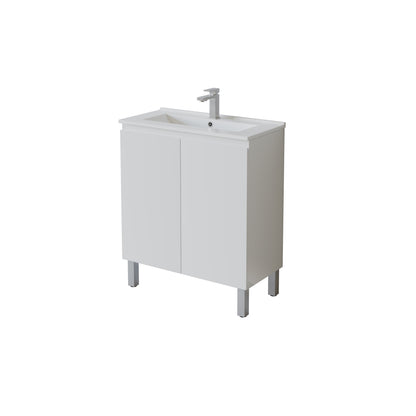 Slim Freestanding Vanity with Legs 750*360*860mm(Double-Door)