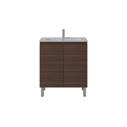 Slim Freestanding Vanity with Legs 750*360*860mm(Double-Door)