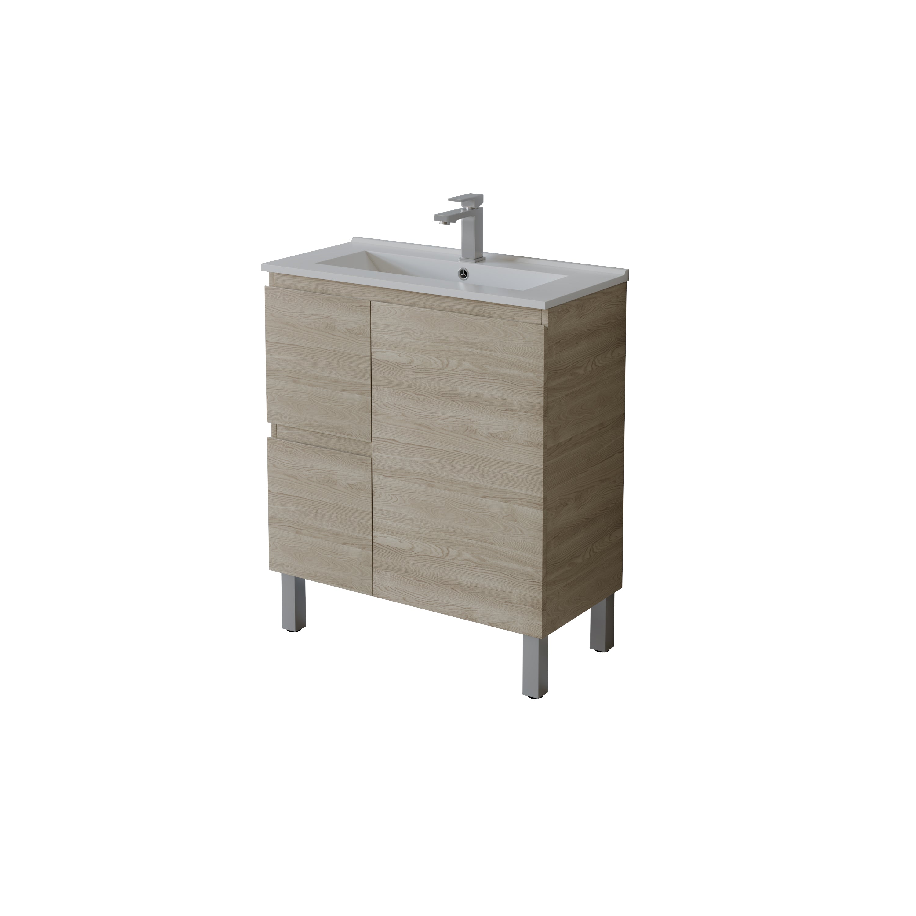 Slim Freestanding Vanity with Legs 750*360*860mm