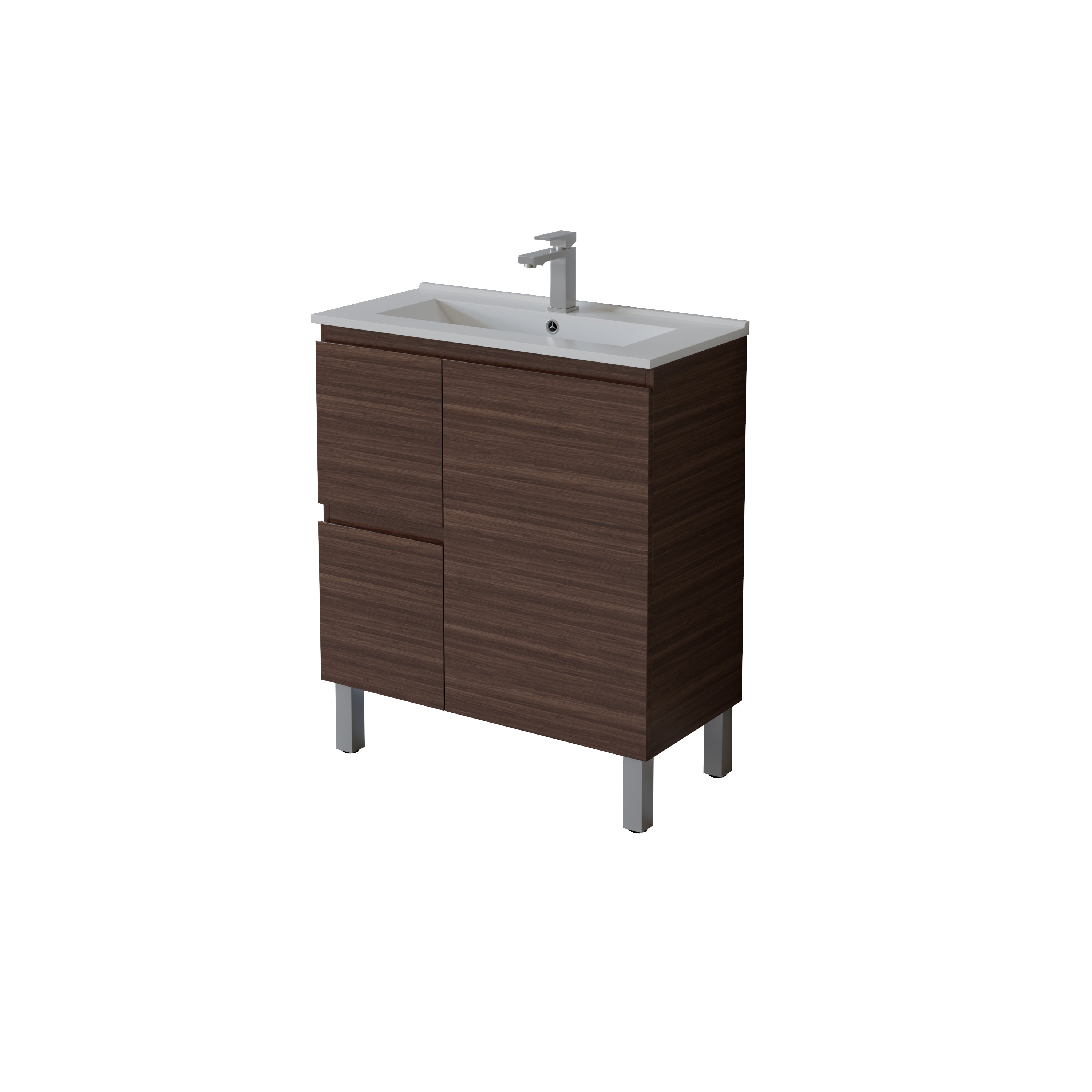 Slim Freestanding Vanity with Legs 750*360*860mm