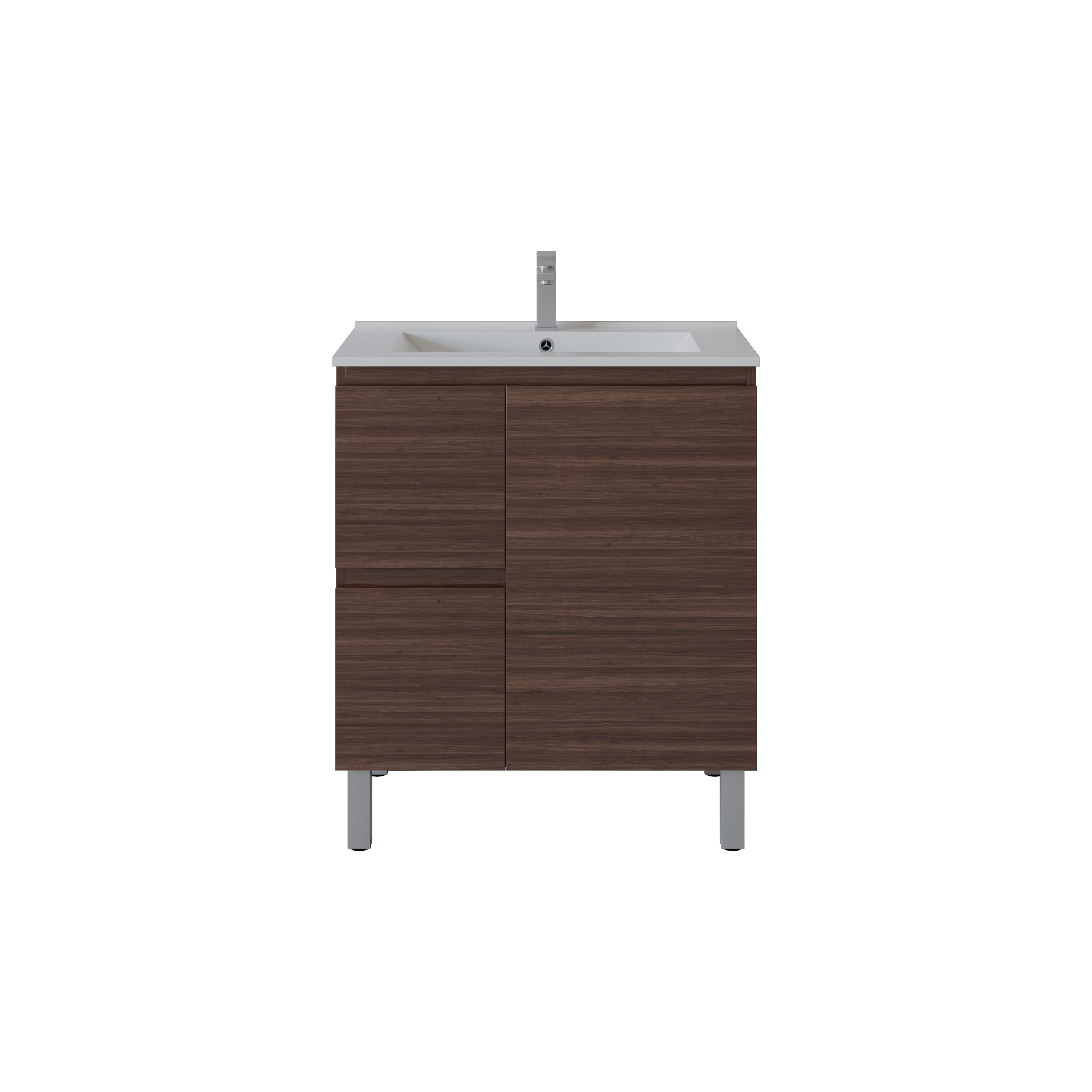 Bathroom Vanity White PVC Polyurethane 750*460*880mm