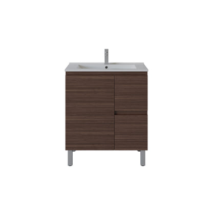 Bathroom Vanity White PVC Polyurethane 750*460*880mm