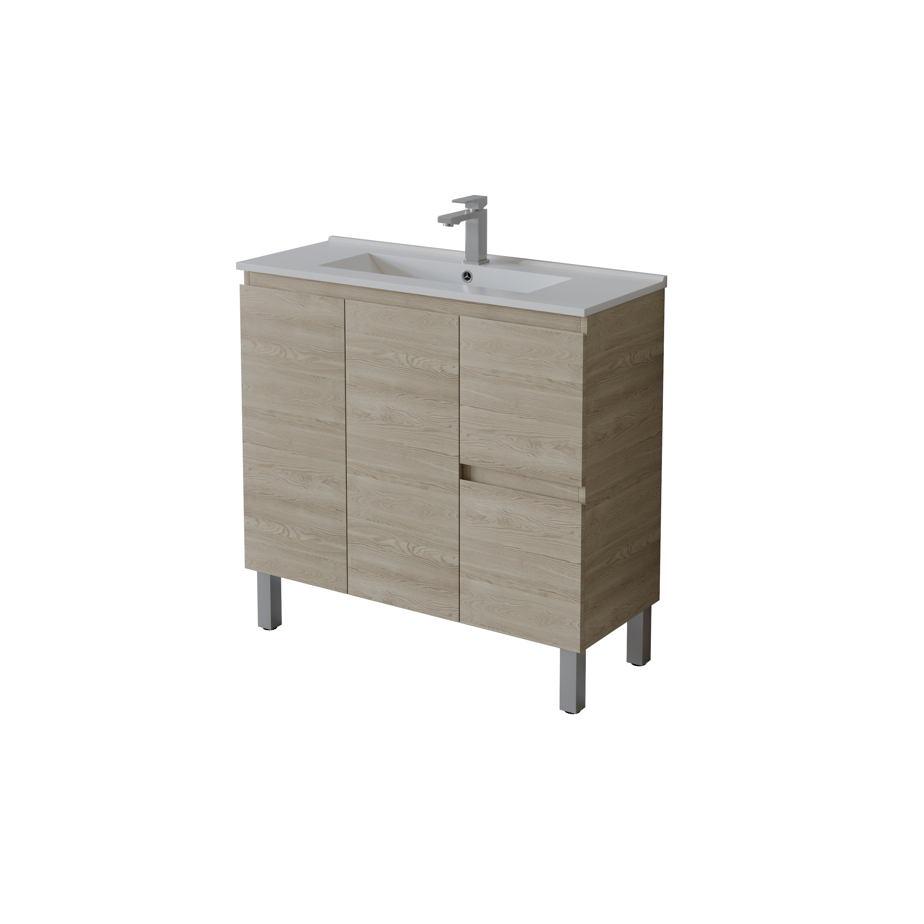 Slim Freestanding Vanity with Legs 900*360*860mm