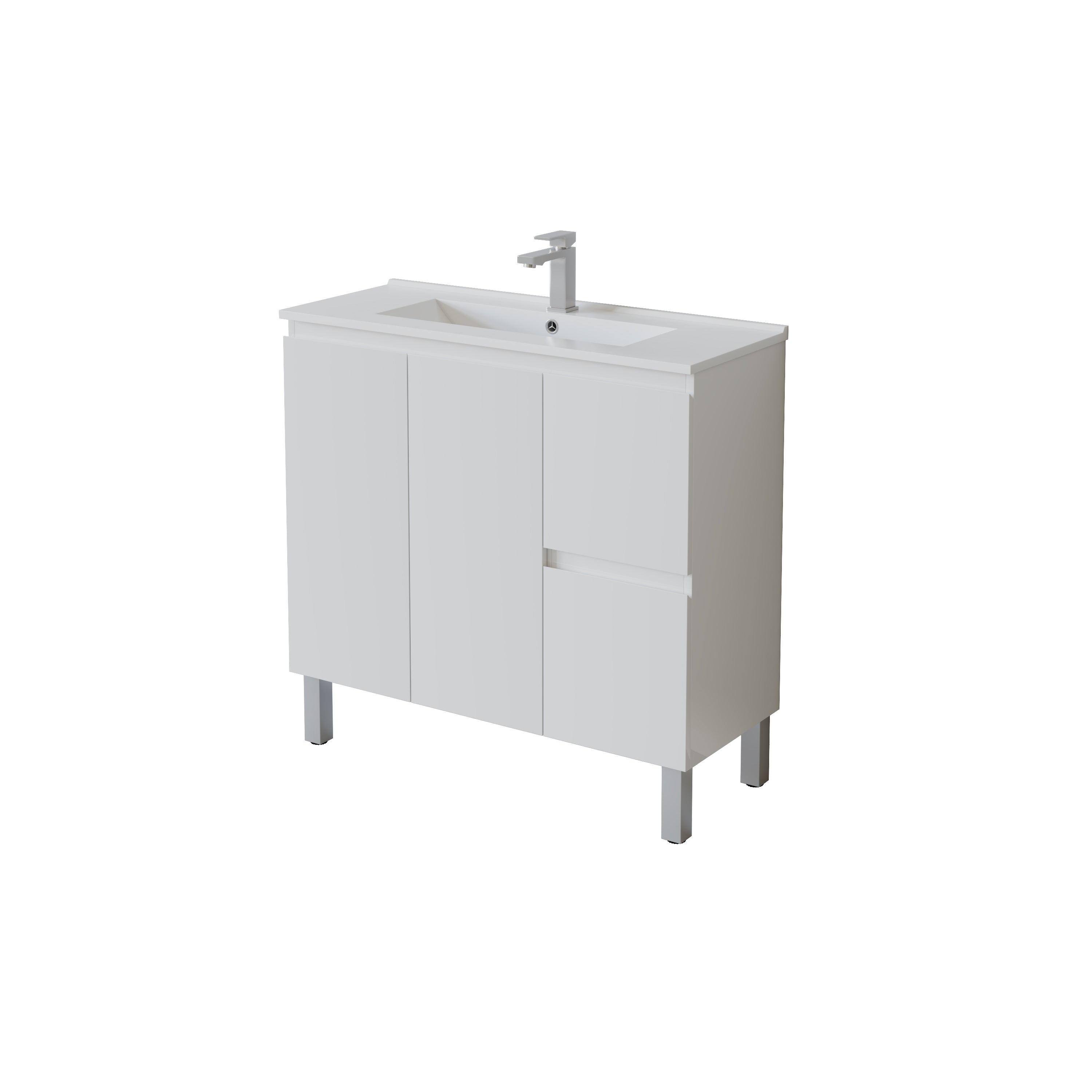 Slim Freestanding Vanity with Legs 900*360*860mm