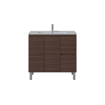 Slim Freestanding Vanity with Legs 900*360*860mm