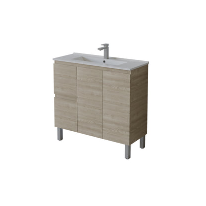 Slim Freestanding Vanity with Legs 900*360*860mm