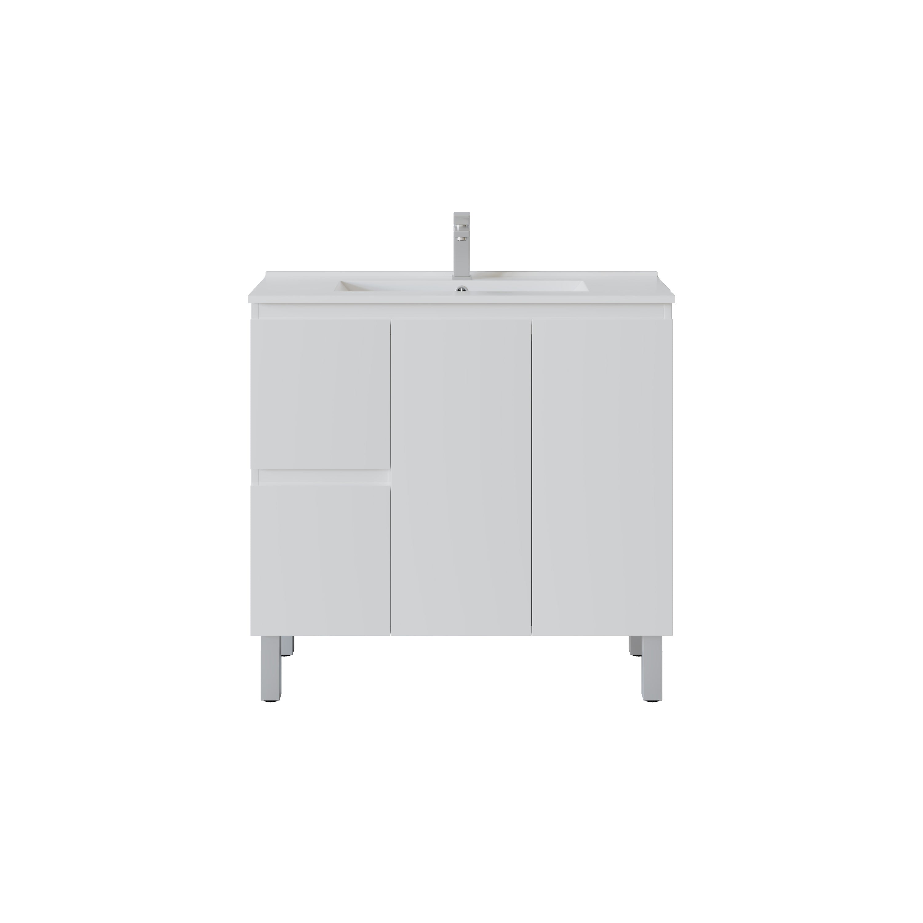 Slim Freestanding Vanity with Legs 900*360*860mm