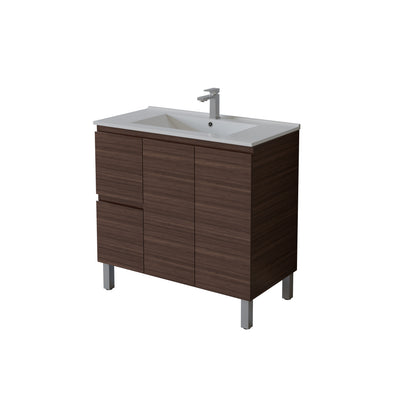 Bathroom  Vanity White PVC Polyurethane 900*460*880mm