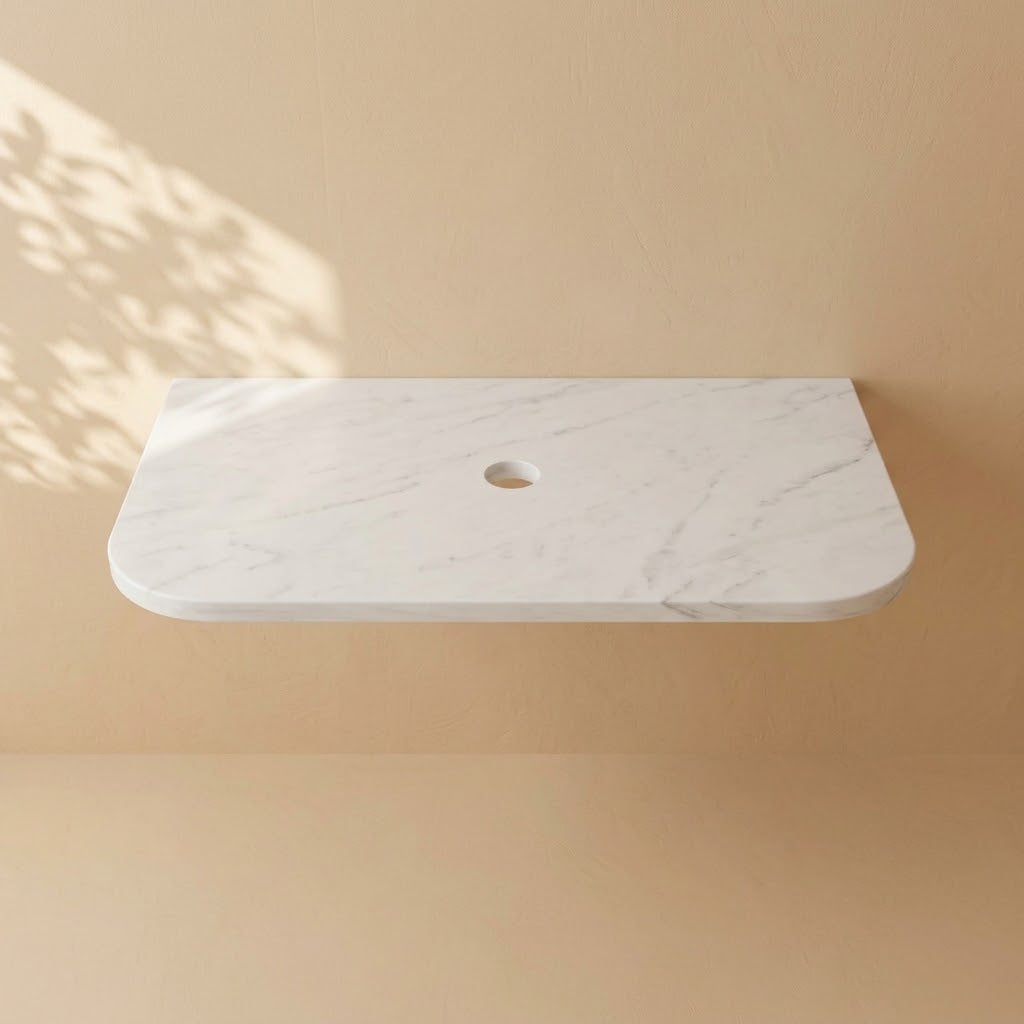 Natural Stone Vanity Countertop in Marble 600-1800mm