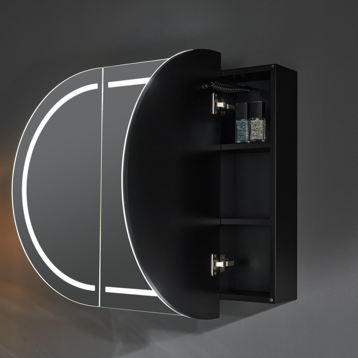 LED PVC Mirror Shaving Cabinet – Modern Bathroom Storage 1200/1500mm