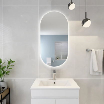 Ovian Back Lit LED Mirror 450*900mm Three Lights