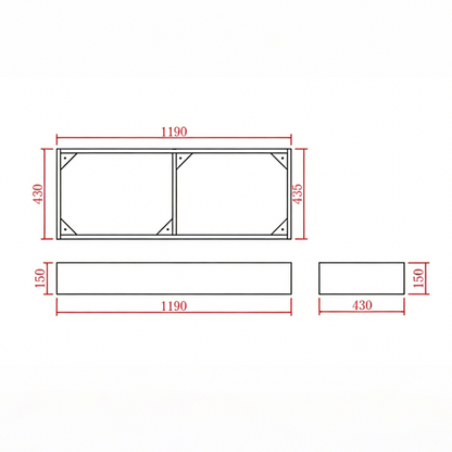 Kickboard For AC64L-154L 590-1490mm
