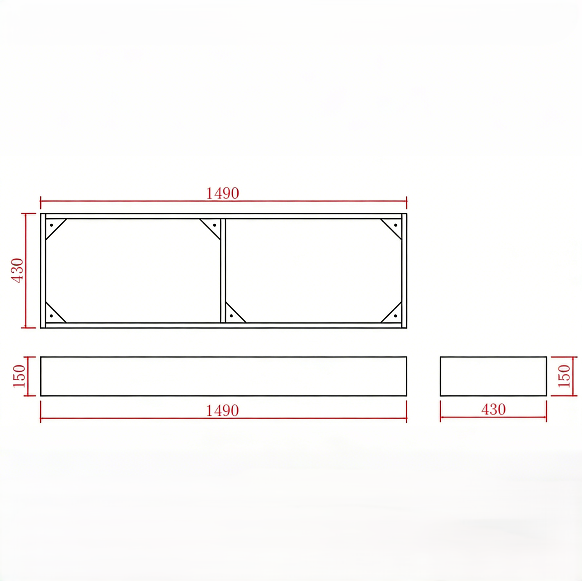 Kickboard For AC64L-154L 590-1490mm