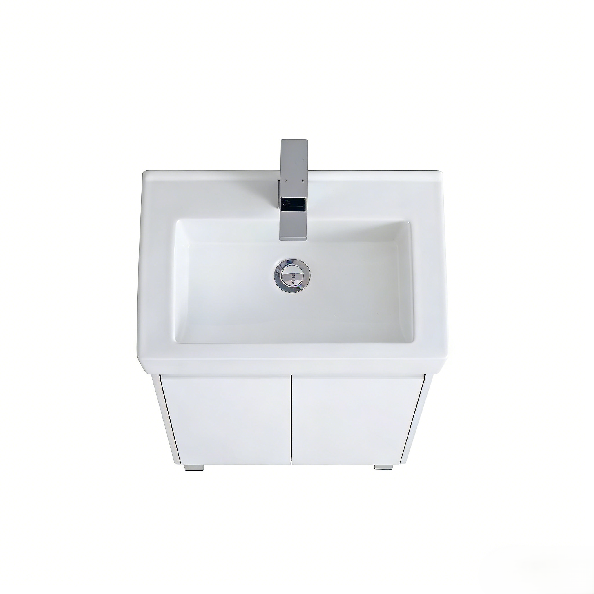 Polyurethane PVC Slim Floor Vanity 500*325*850mm