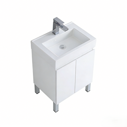 Polyurethane PVC Slim Floor Vanity 500*325*850mm