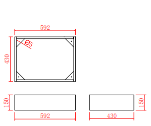 600*460*880mm White Polyurethane PVC Standard Vanity Polar P64LG