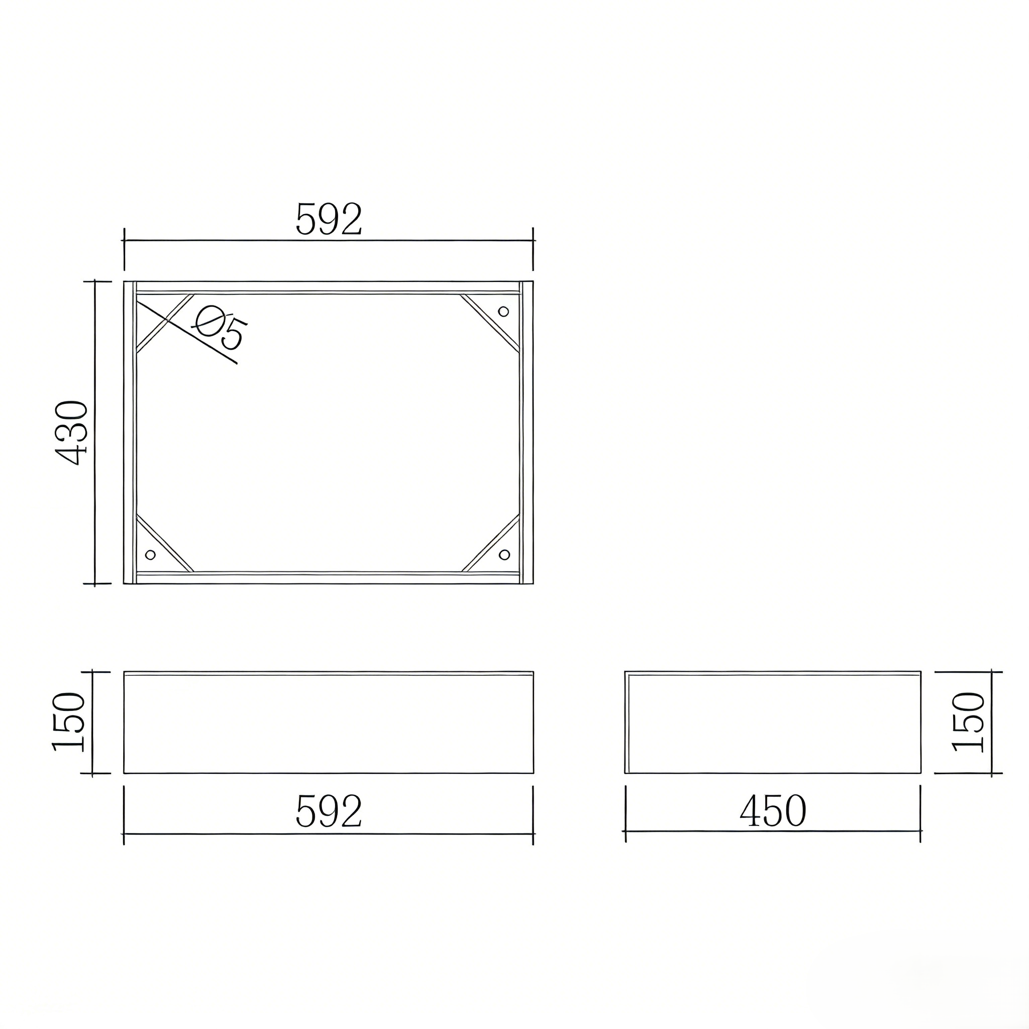 Kickboard For AC64L-154L 590-1490mm