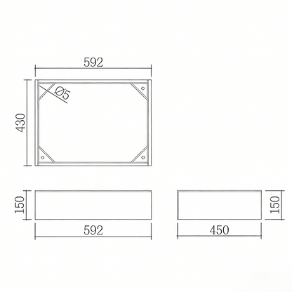 Kickboard For AC64L-154L 590-1490mm