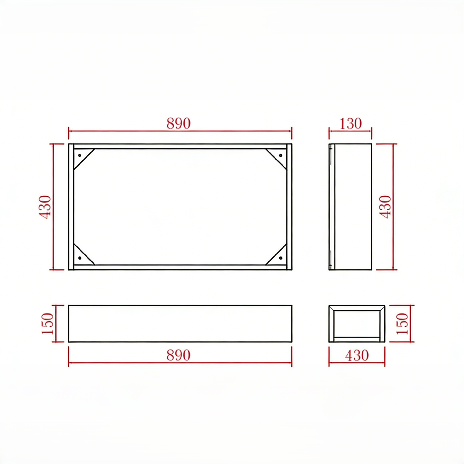 Kickboard For AC64L-154L 590-1490mm
