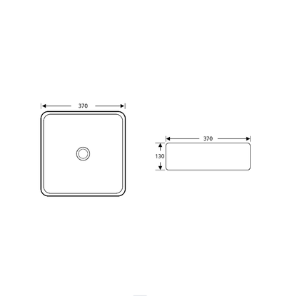 Above Counter Basin 375*375*130mm
