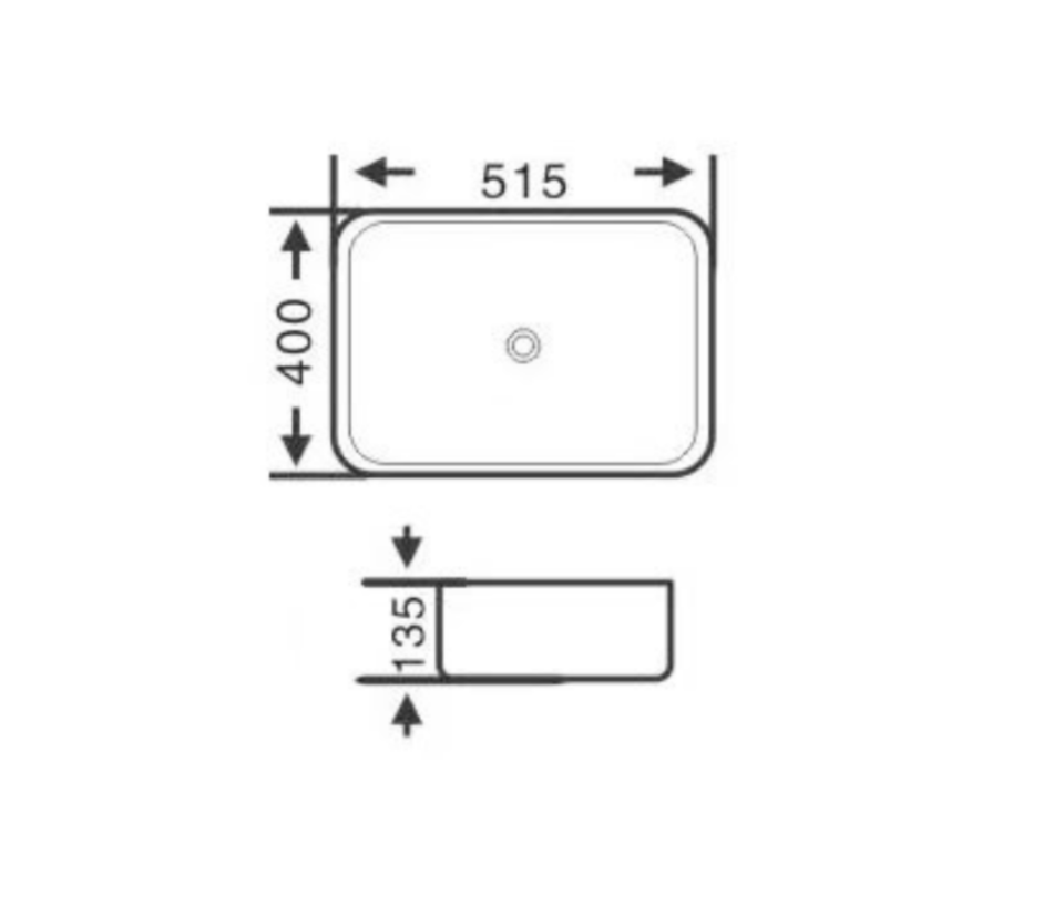 Above Counter Basin 515*400*135