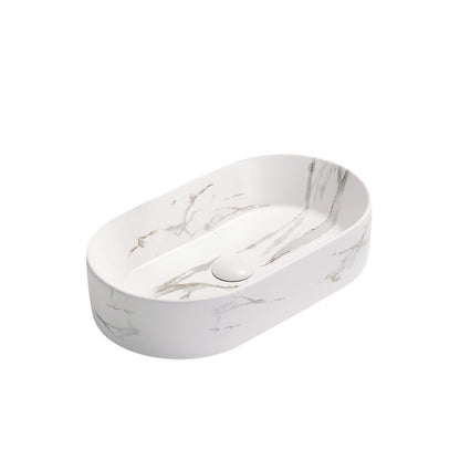 525*300*115mm Matte White Basin Carrara PA5230CRA