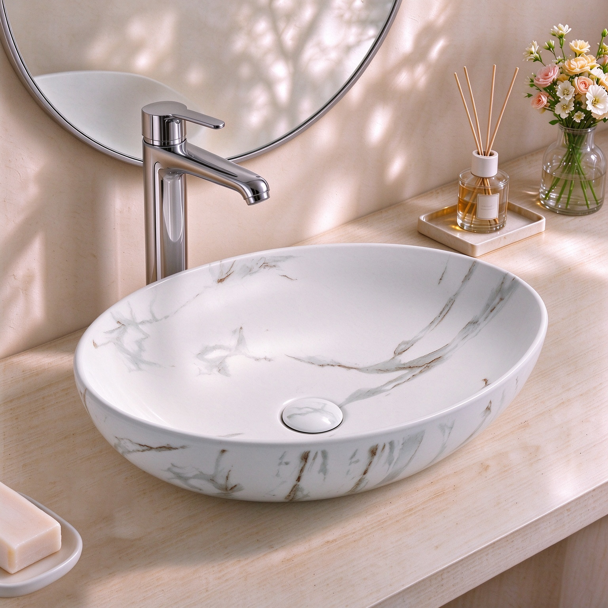 520*395*130mm Above Counter Basin