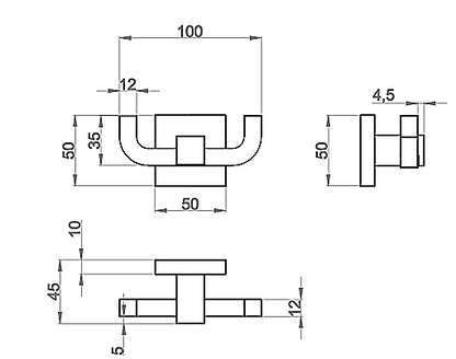 Doubler Robe Hooks