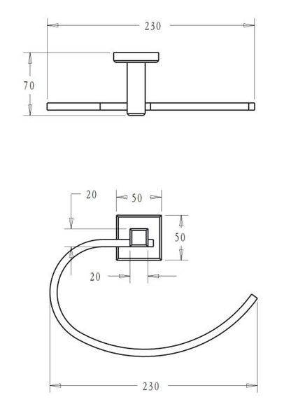 Towel Ring 230*70mm