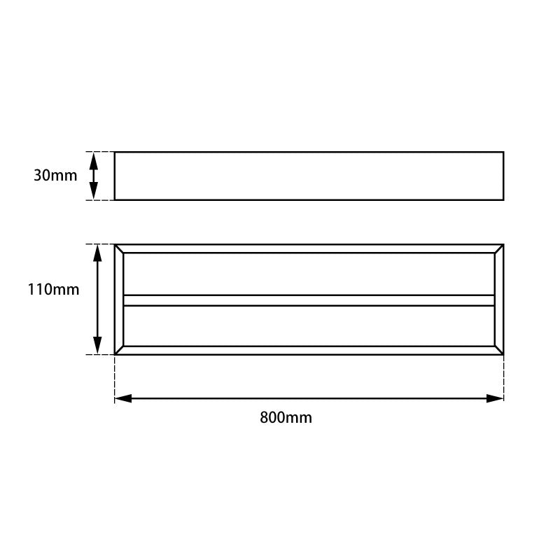 Double Towel Rail 600mm/800mm